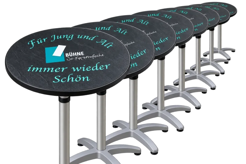 Tischbeschriftung